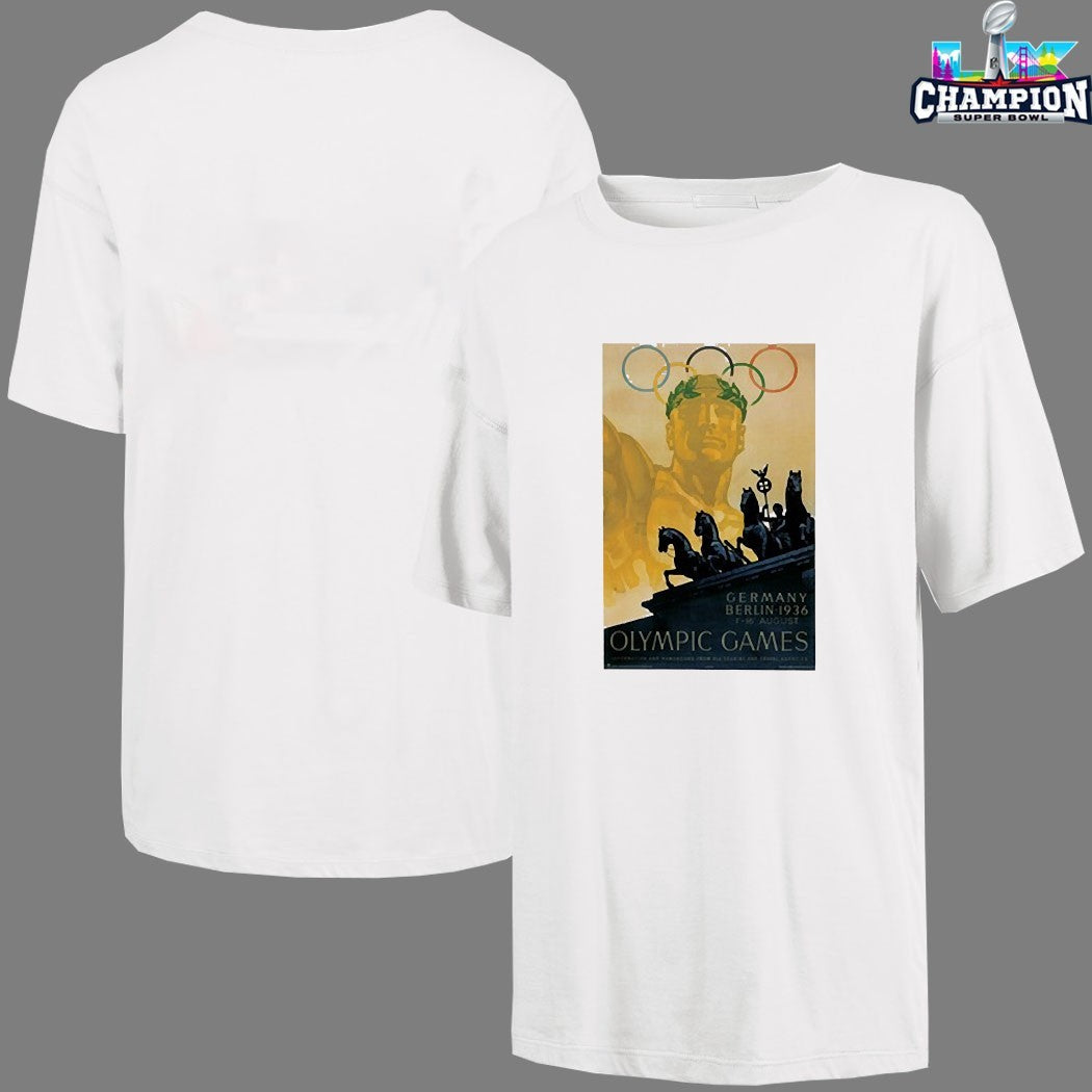 1936 Germany Berlin Games Olympic Heritage T-shirts