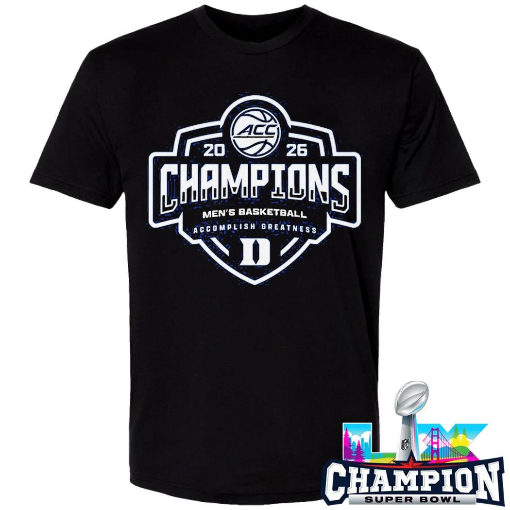 2026 Acc Champions Duke Men’s Basketball Blue Devils Shirt