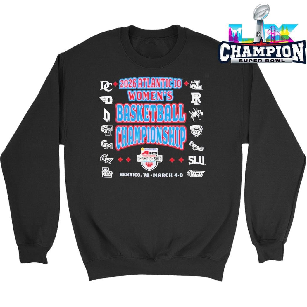 2026 Atlantic 10 Women’s Basketball Championship Bracket March 48 2026 In Henrico Virginia Shirt