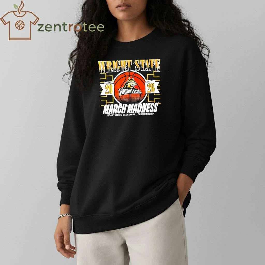 2026 March Madness NCAA Men’s basketball Championship Wright State Raiders ball shirt