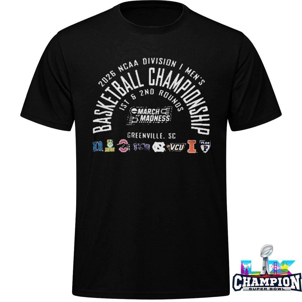 2026 Ncaa Division I Men’s Basketball Championship March Madness Greenville South Carolina Shirt