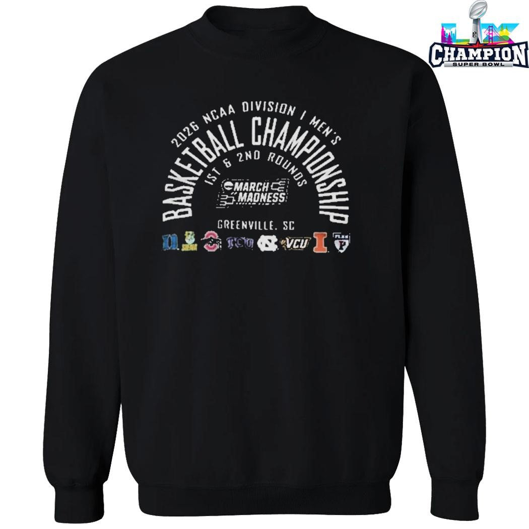 2026 Ncaa Division I Men’s Basketball Championship March Madness Greenville South Carolina Shirt