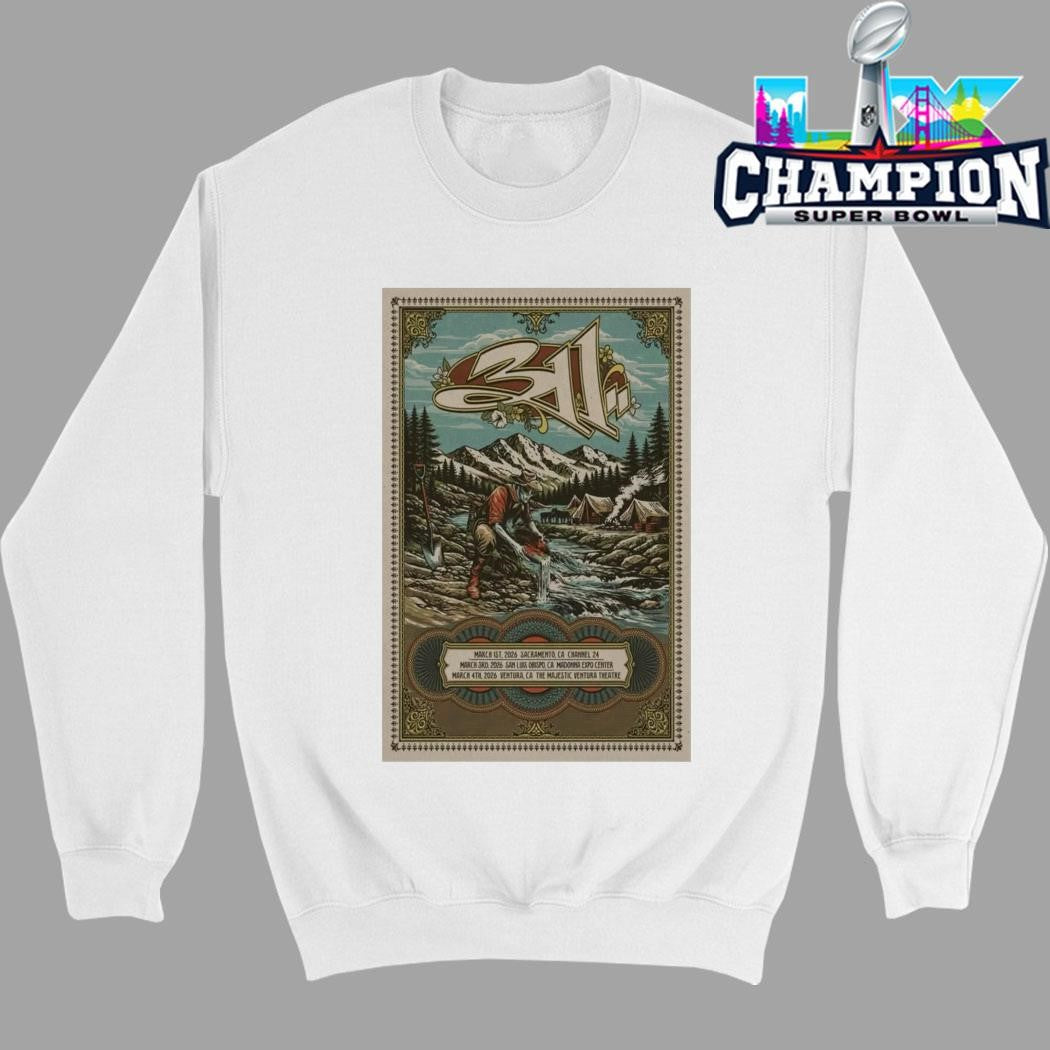 311 Band March 1 2026 Channel 24 Sacramento Ca Shirt