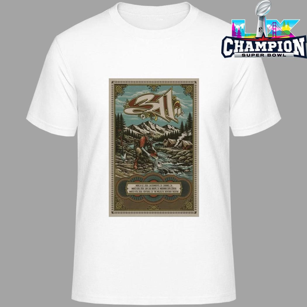 311 Band March 1 2026 Channel 24 Sacramento Ca Shirt