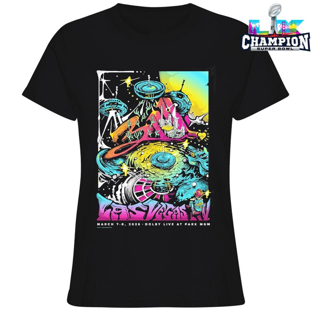 311 Day Las Vegas Nevada 2026 Merch Poster Dolby Live At Park Mgm On March 7-8 2026 Roulette Wheel Ufo Shirt