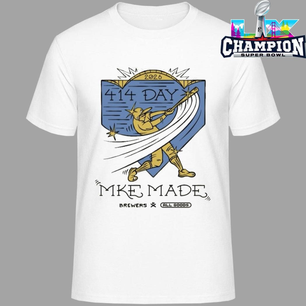 414 Day Mke Made Brewers X All Goods Shirt