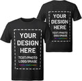 Custom T Shirts for Men Women, Personalized Shirts with Photo Logo Text, Customized T-Shirt Front & Back Print