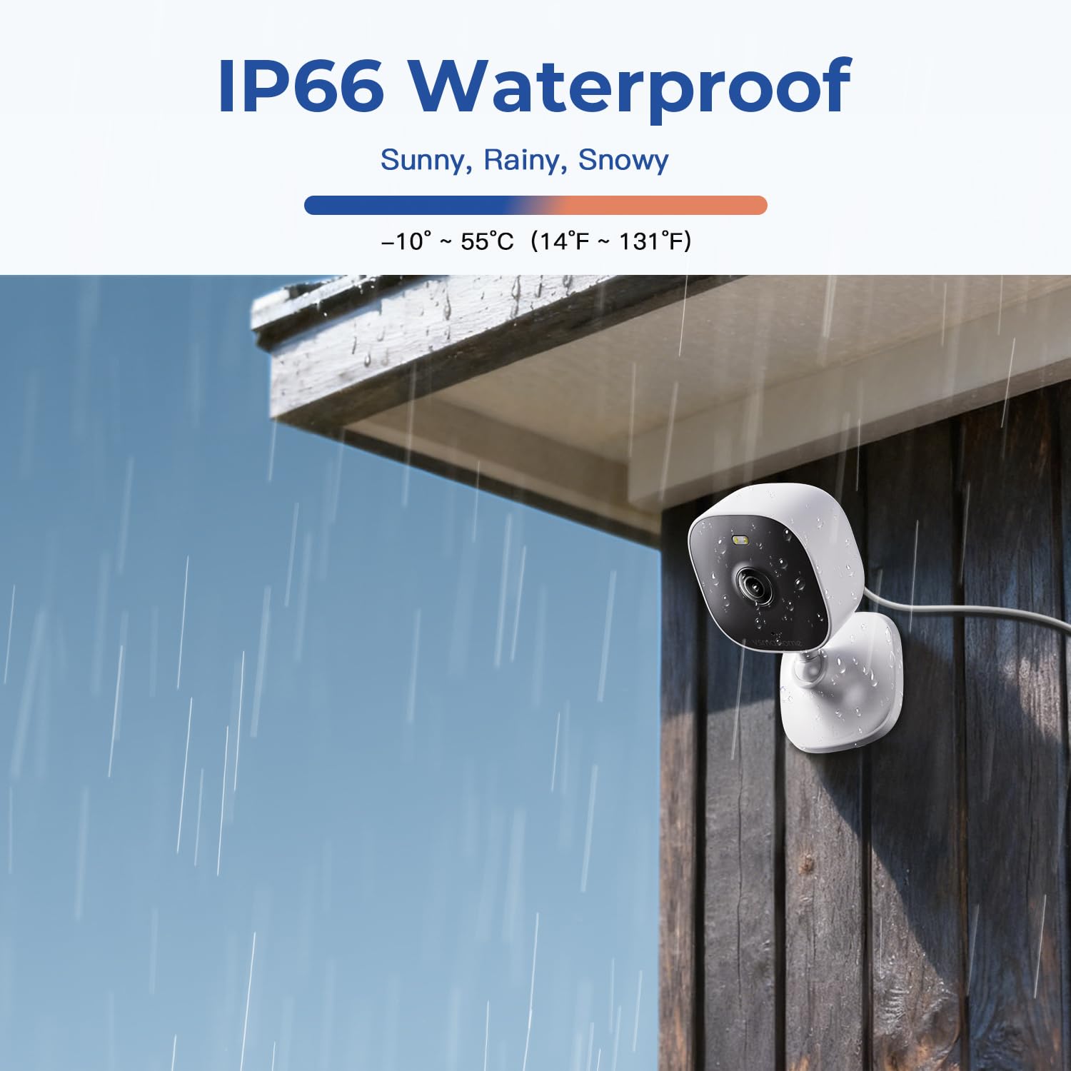 4MP Indoor Cameras for Home Security Outdoor, Home Security Camera System, 2.4g/5g Camera for House/Elder/Dog/Pet/Baby, Plug and Play, Support Card/Cloud (Not Included), Wired, 2PCS