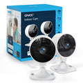 GNCC 2.4GHz Indoor Security Camera, 1080P Home Camera for Pet Monitoring, Motion Detection, Two-Way Audio, IR Night Vision, Easy Install, Cloud Storage Subscription Required, No 5GHz Support(2-Pack)
