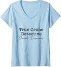 Funny True Crime Detective Couch Division Womens