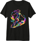 Colorful Soccer Girl Graphic For Women Girls