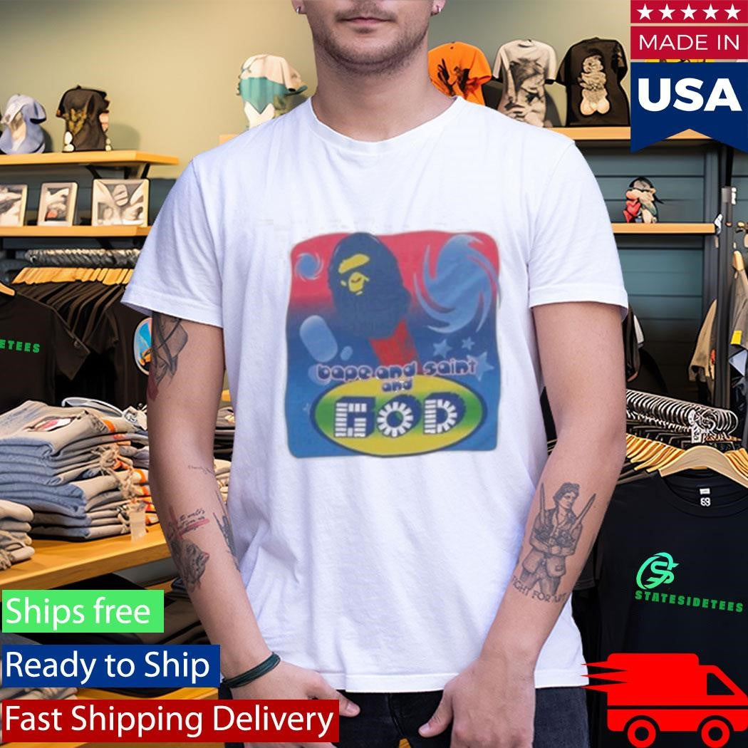 A Bathing Ape Bape X Saint Mxxxxxx God Shirt