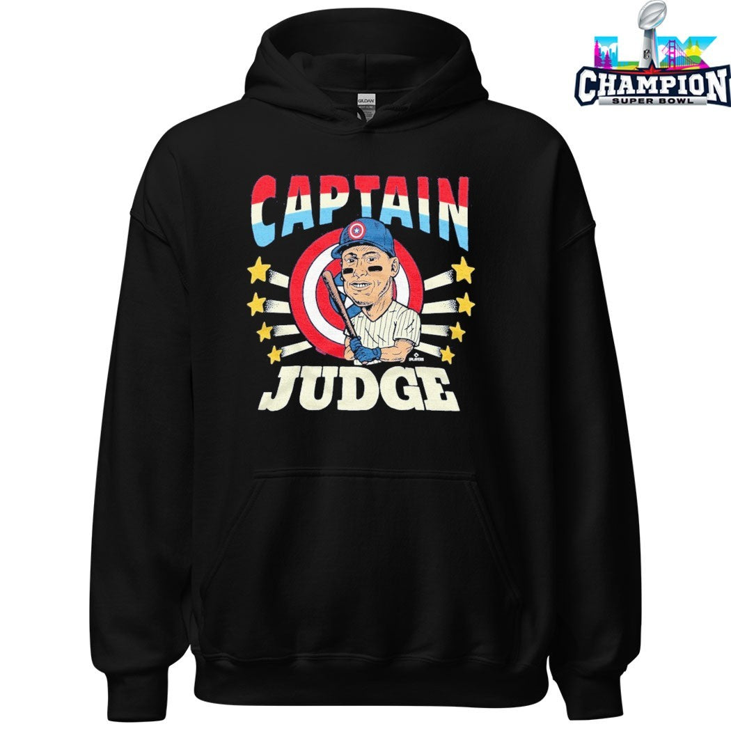 Aaron Judge x Captain America Caricature T-shirts