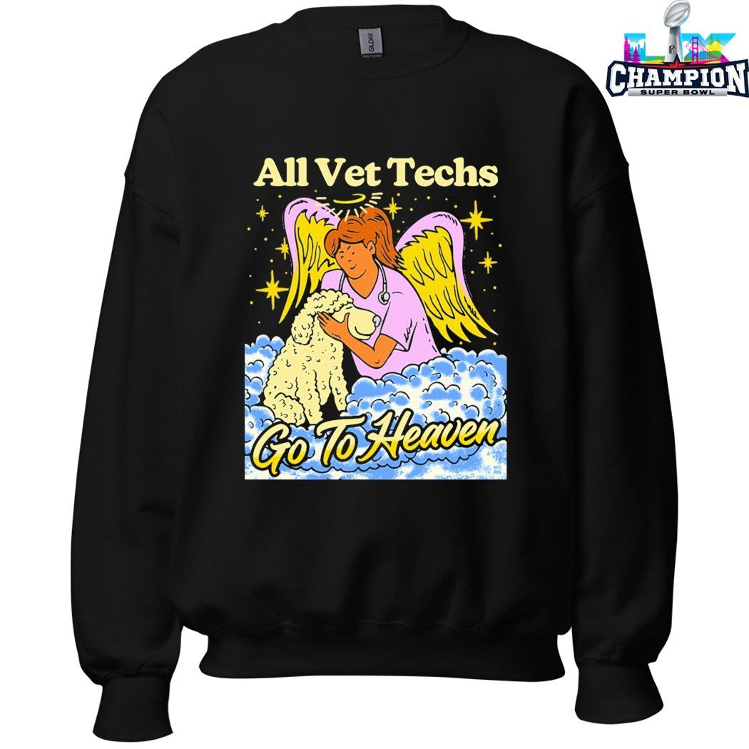 All Vet Techs Go To Heaven T-Shirts