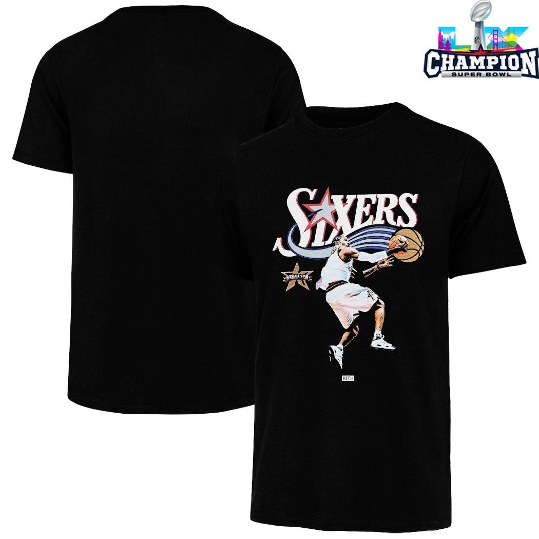 Allen Iverson Philadelphia 76ers Kith For NBA All-Star Shirt