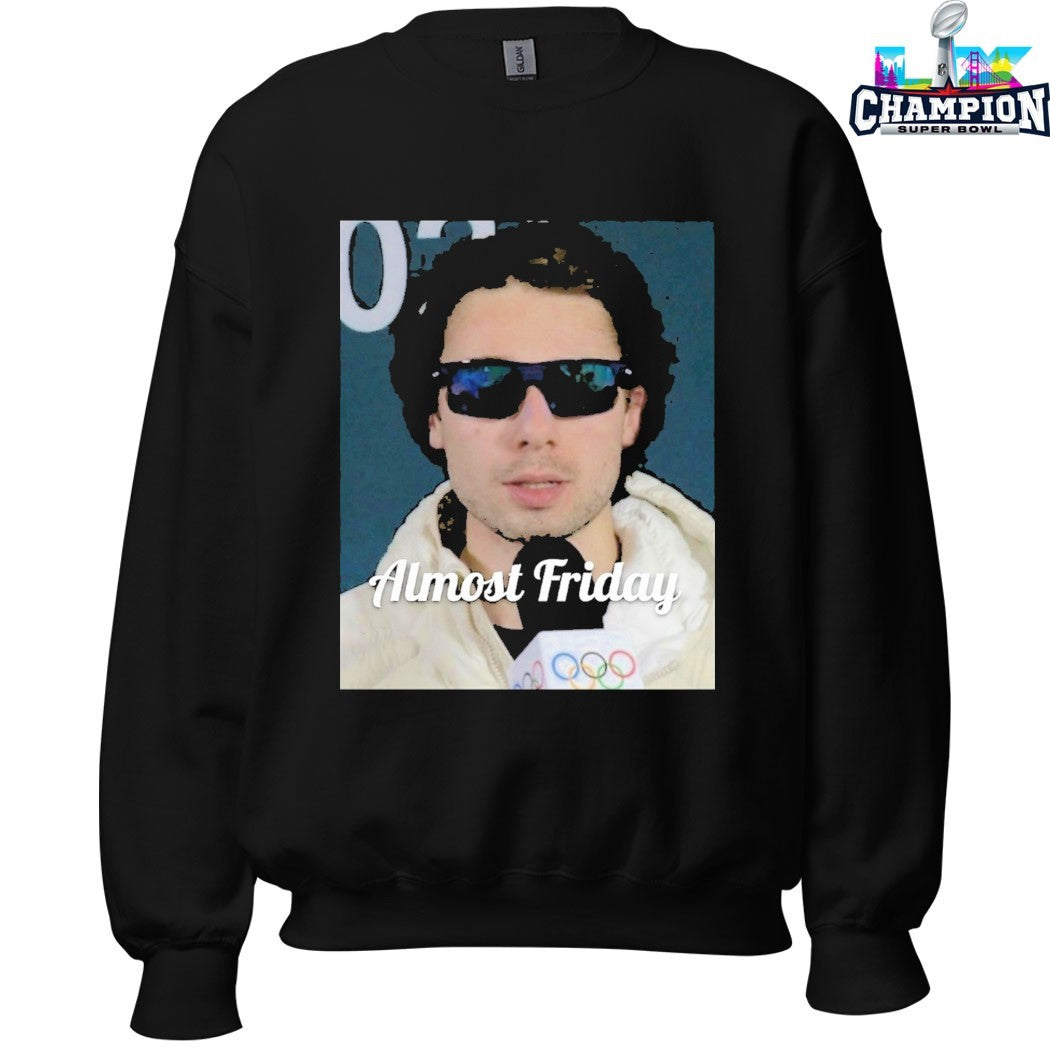 Almost Friday Quinn Hughes Olympic Glasses T-shirts