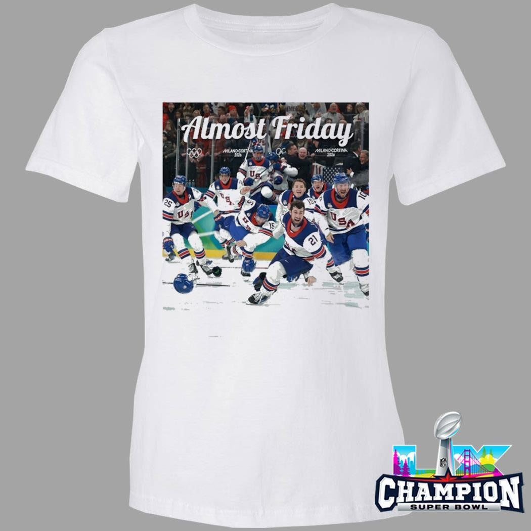 Almost Friday Usa Hockey Shirt