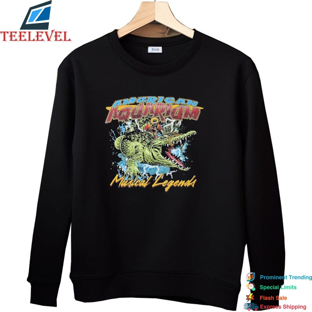 American Aquarium Robo-Scammer Musical Legends Gator T-shirts