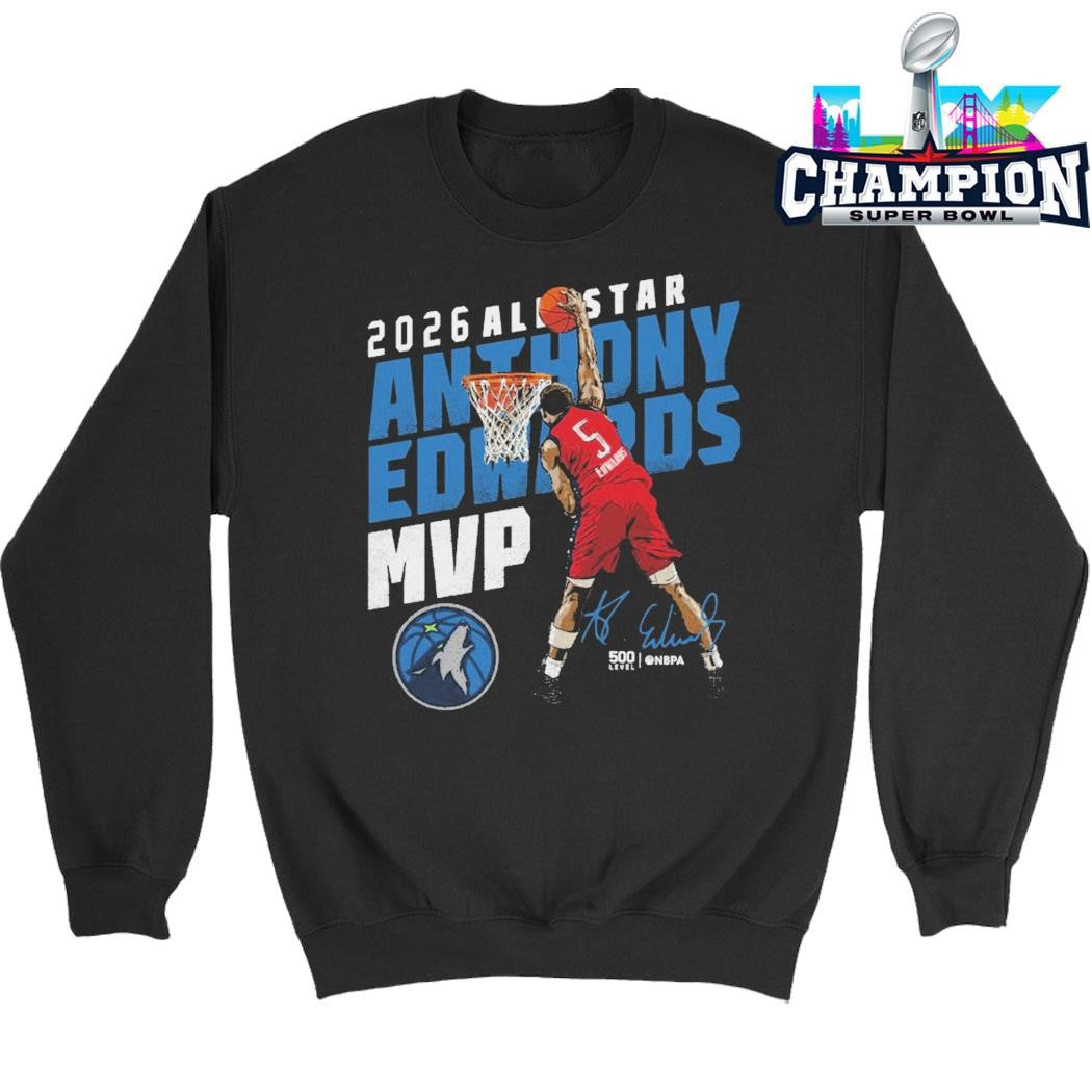 Anthony Edwards Minnesota Timberwolves 2026 All-star Mvp Shirt