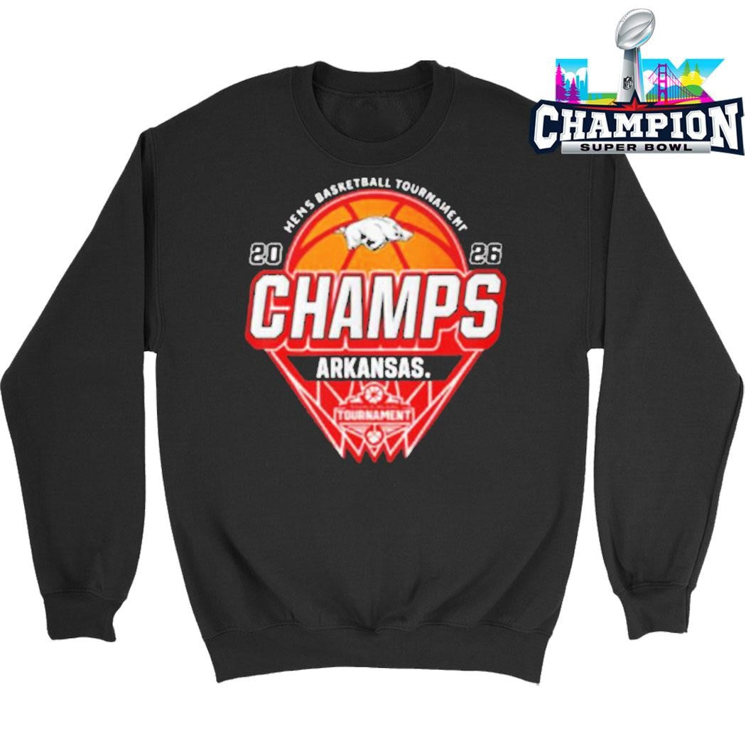 Arkansas Razorbacks Champions 2026 Sec Men’s Basketball Tournament 2026 Shirt