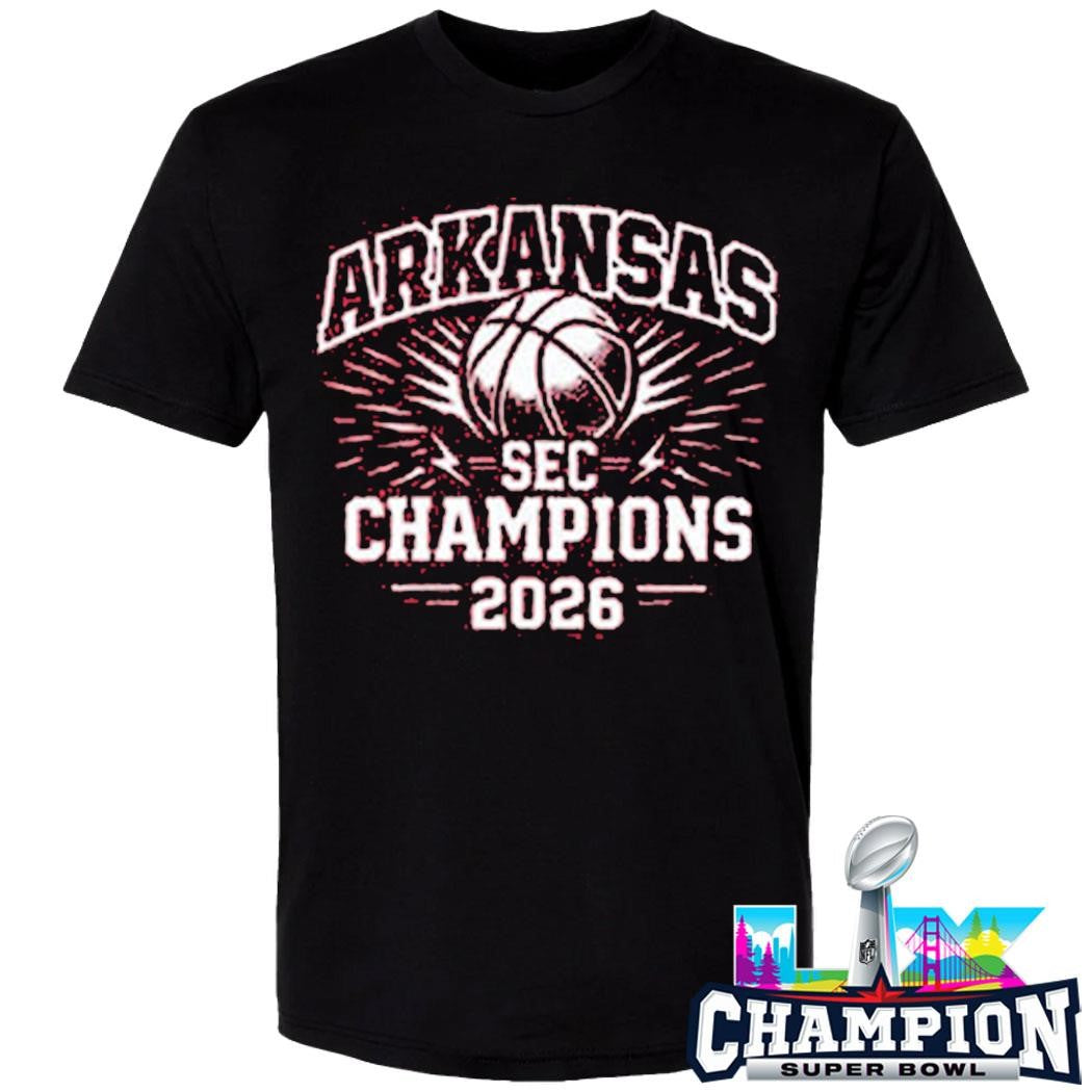 Arkansas Razorbacks Champions Sec Men’s Basketball Tournament 2026 Shirt