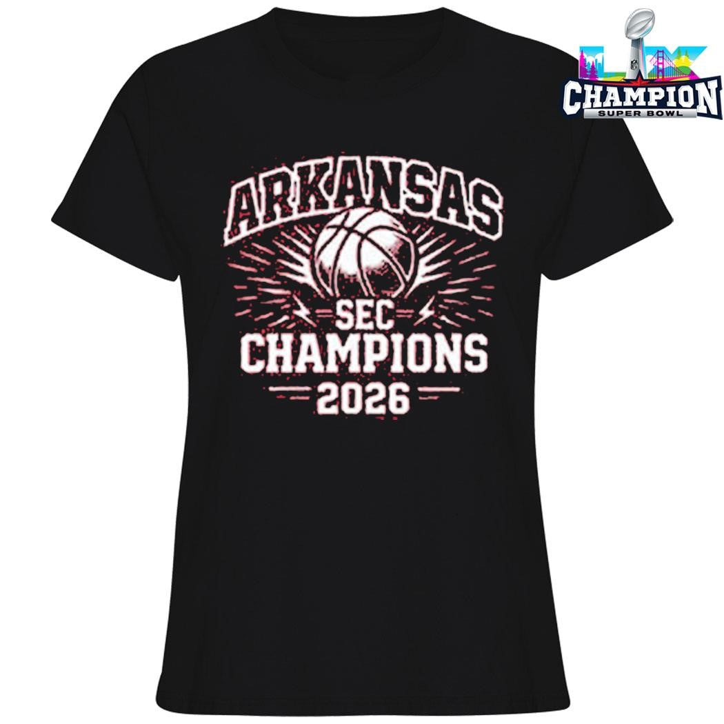 Arkansas Razorbacks Champions Sec Men’s Basketball Tournament 2026 Shirt