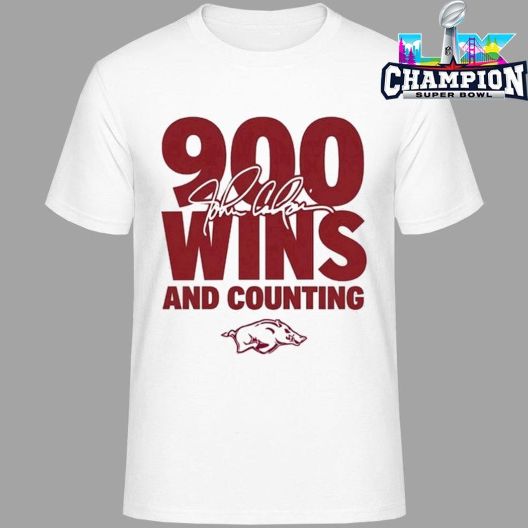 Arkansas Razorbacks John Calipari 900 Wins And Counting Shirt