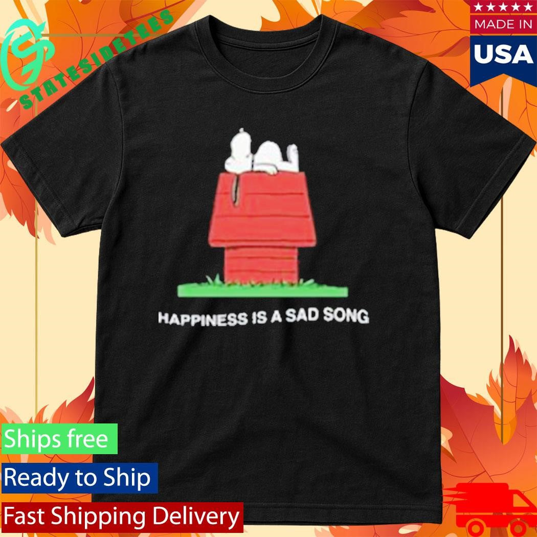Assc X Peanuts Happiness Is A Sad Song Shirt