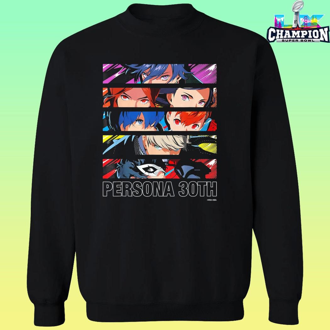 Atlus Persona 30th Protagonist Series Hero Line Up Shirt