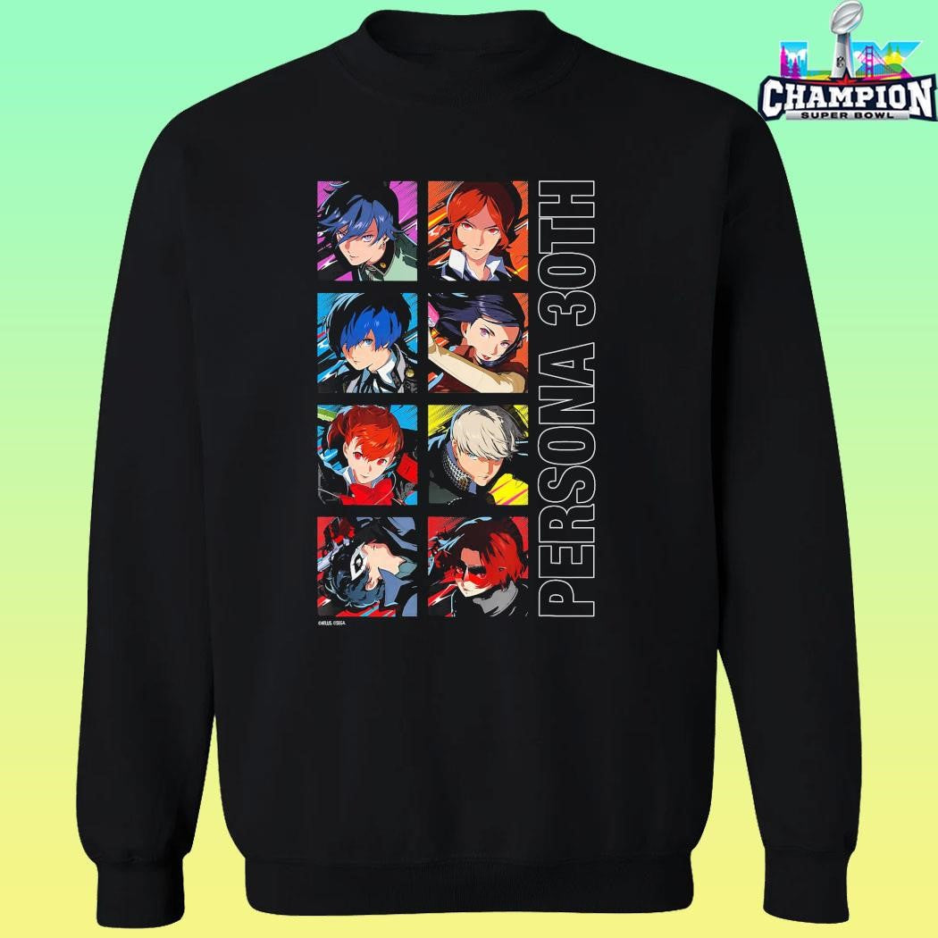 Atlus Persona 30th Protagonist Series Legacy Stack Shirt