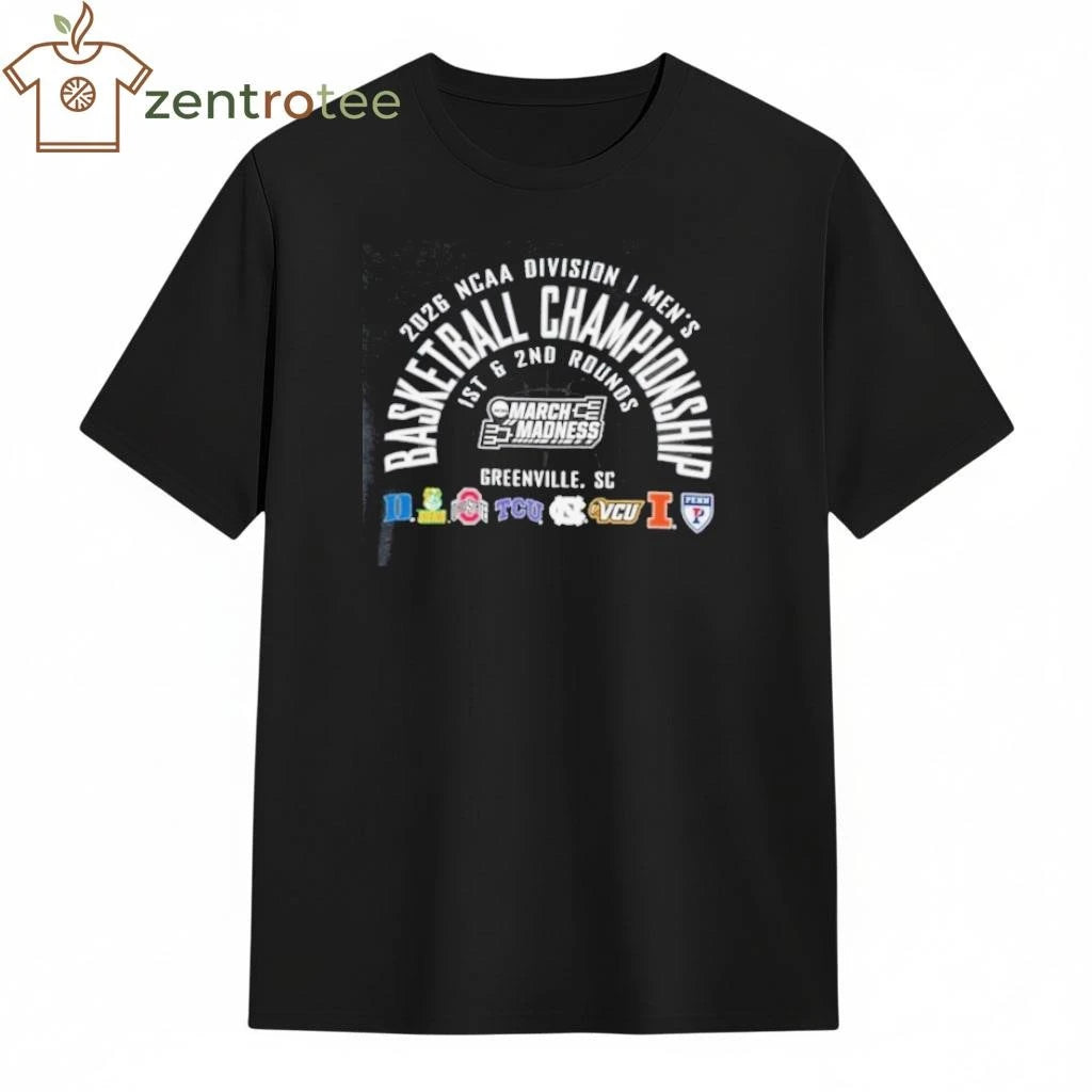 Awesome 2026 NCAA Division I Men’s Basketball Championship March Madness Greenville SC shirt