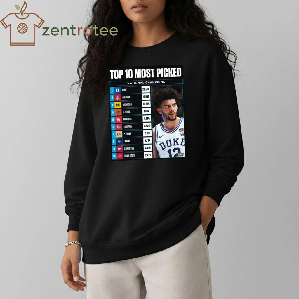 Awesome Top 10 most picked National Champions NCAA March Madness 2026 shirt