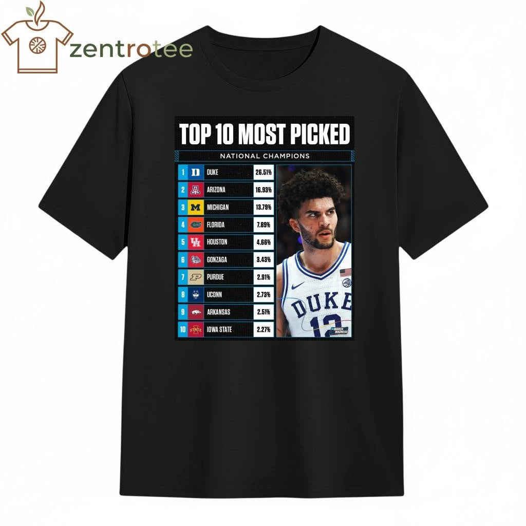 Awesome Top 10 most picked National Champions NCAA March Madness 2026 shirt