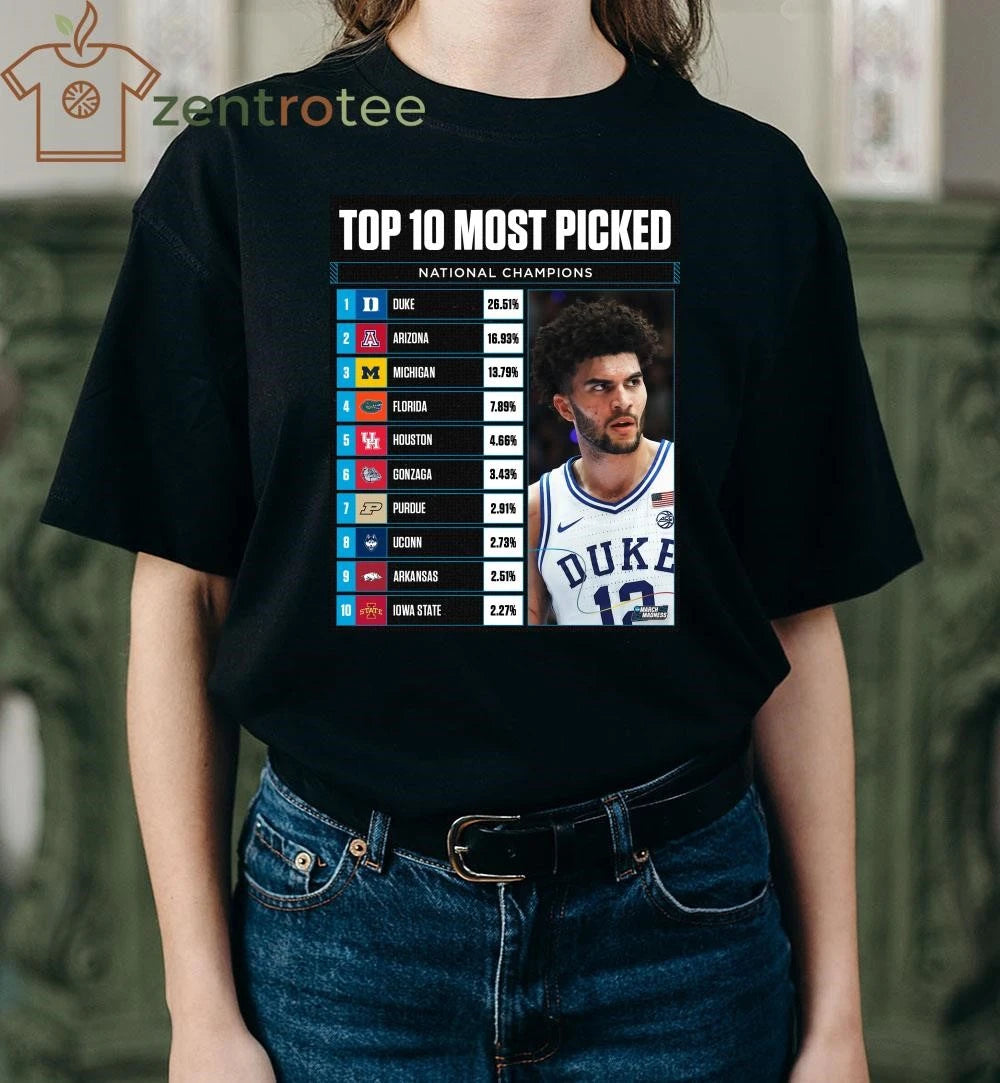 Awesome Top 10 most picked National Champions NCAA March Madness 2026 shirt