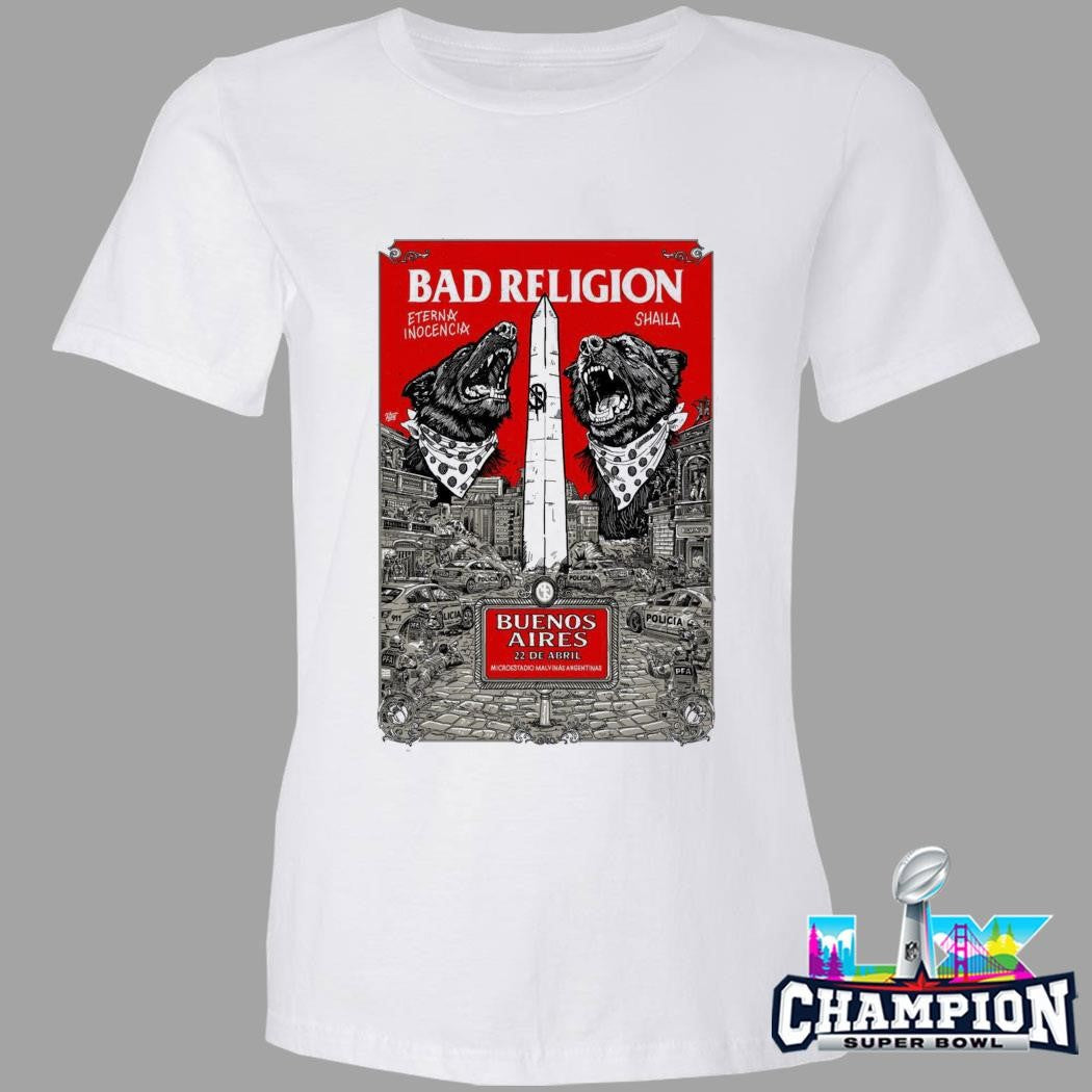 Bad Religion Buenos Aires Argentina Apr 22 2026 Shirt