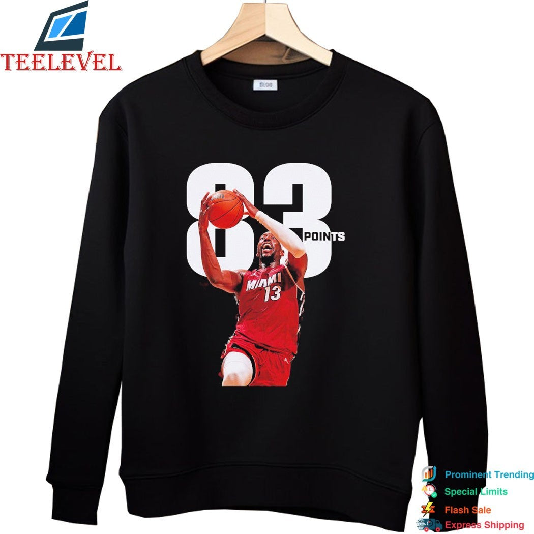 Bam Adebayo With 83 Points Passed Kobe Bryant For The Second-Most Points In A Single Game T-shirts