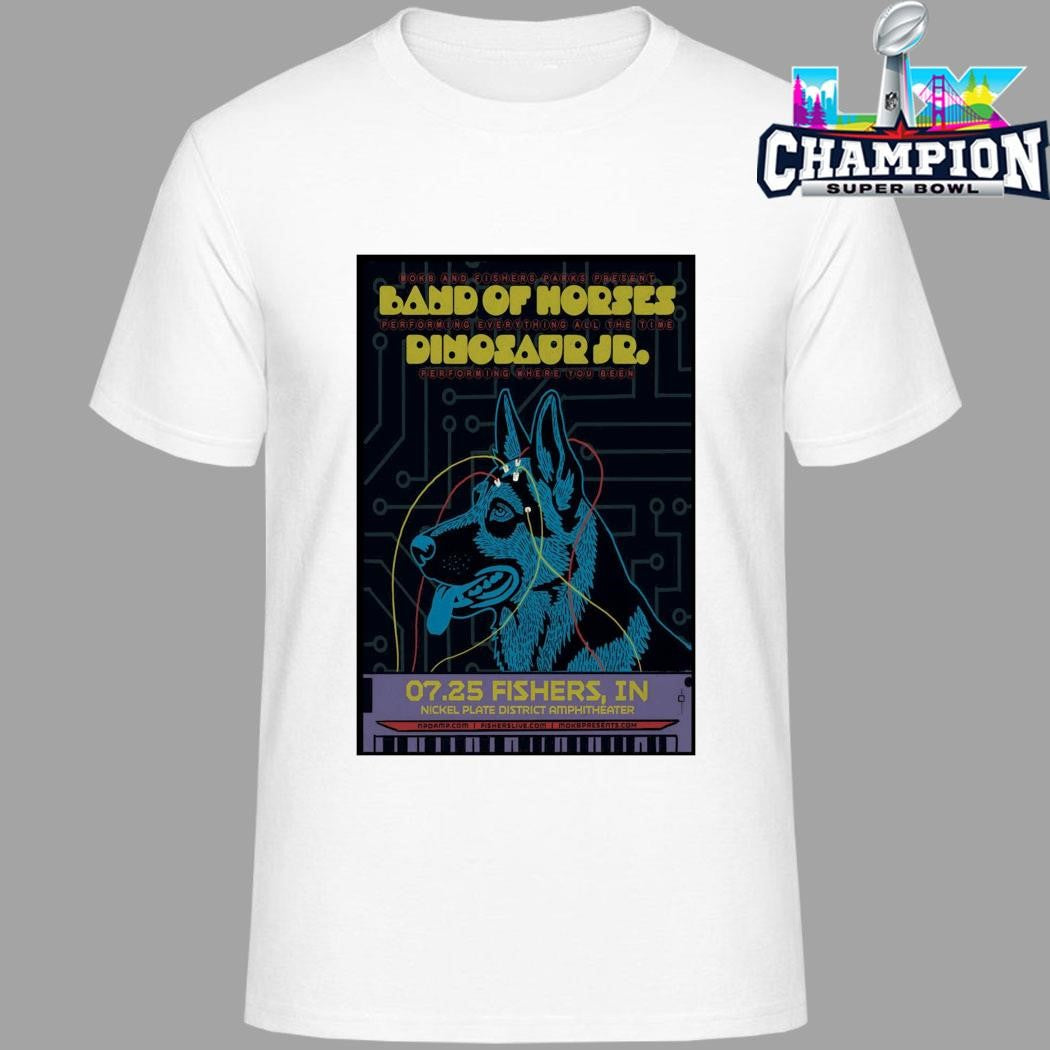 Band Of Horses And Dinosaur Jr At Nickel Plate District Amphitheater On Jul 25 2026 Shirt
