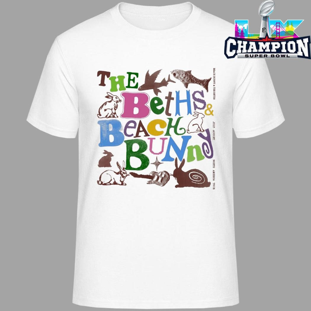 Beach Bunny X The Beths 2026 North America Tour Shirt