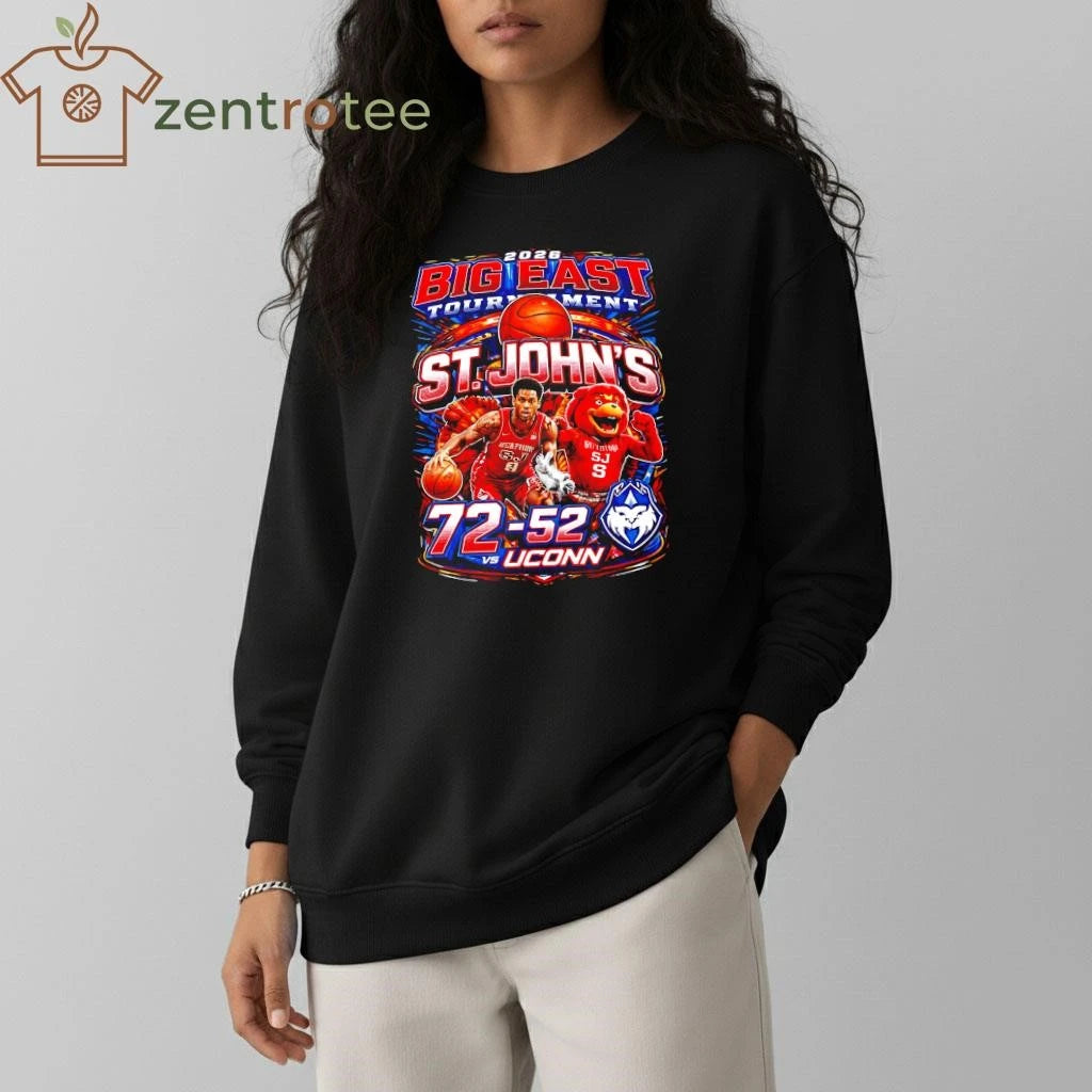 Best 2026 Big East Tournament St John’s 72 52 UConn NCAA shirt