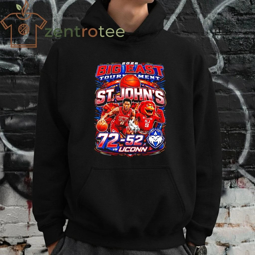 Best 2026 Big East Tournament St John’s 72 52 UConn NCAA shirt