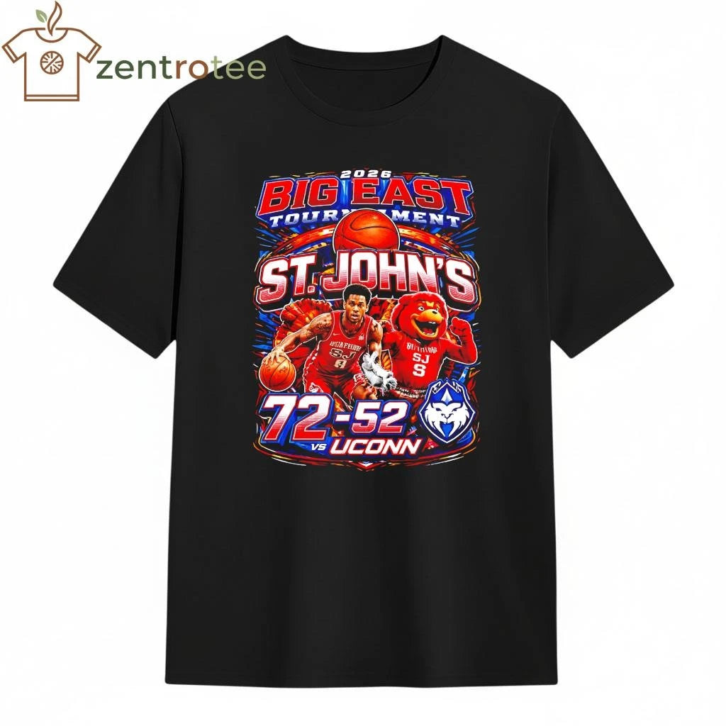 Best 2026 Big East Tournament St John’s 72 52 UConn NCAA shirt