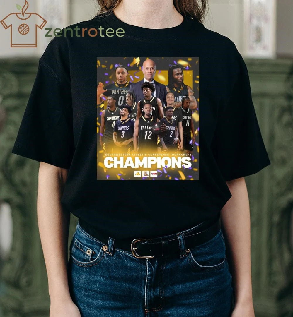 Best Prairie View A&amp;M University Panthers Men’s Basketball PVAMU 2026 SWAC Champions shirt