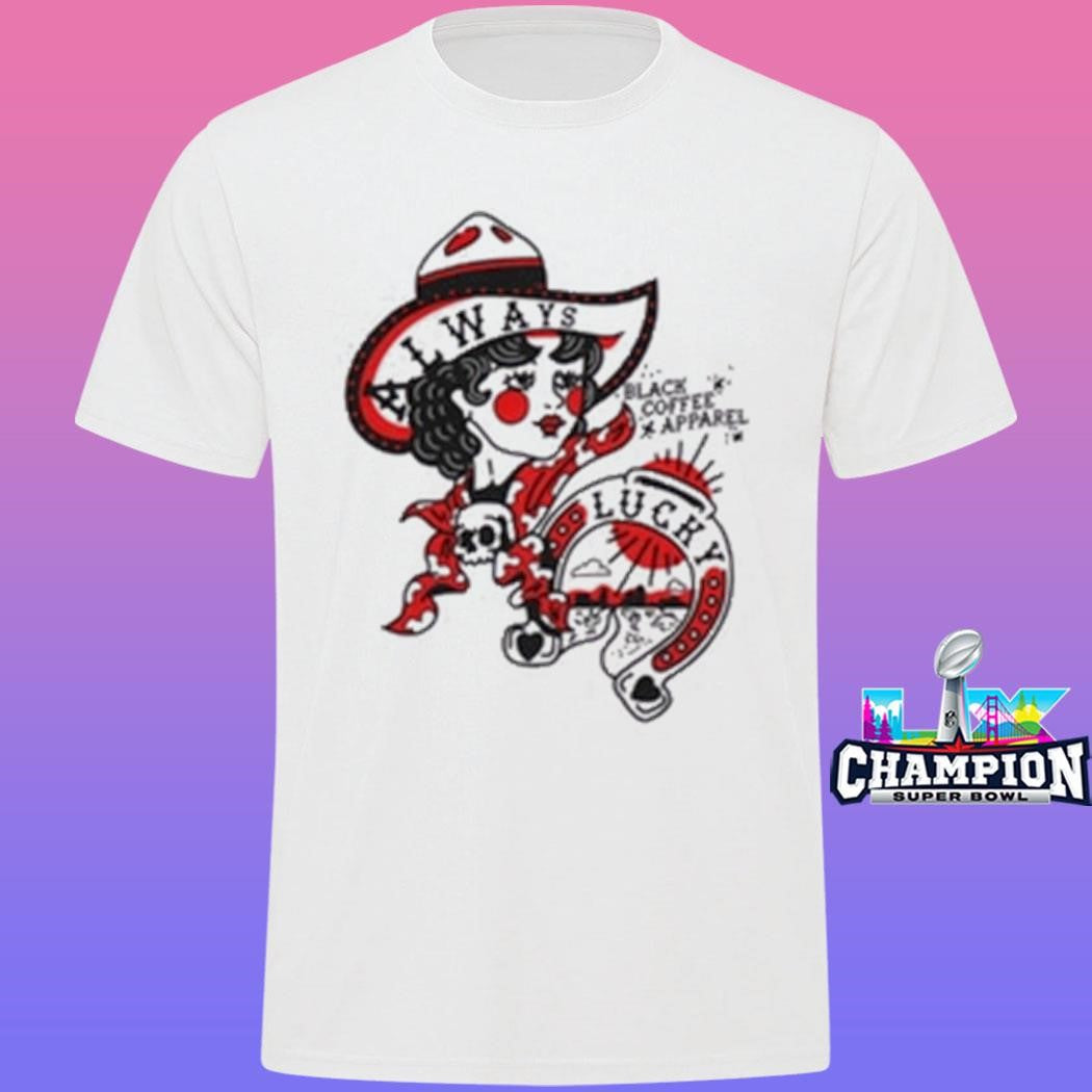 Black Coffee Apparel Always Lucky Raglan Shirt