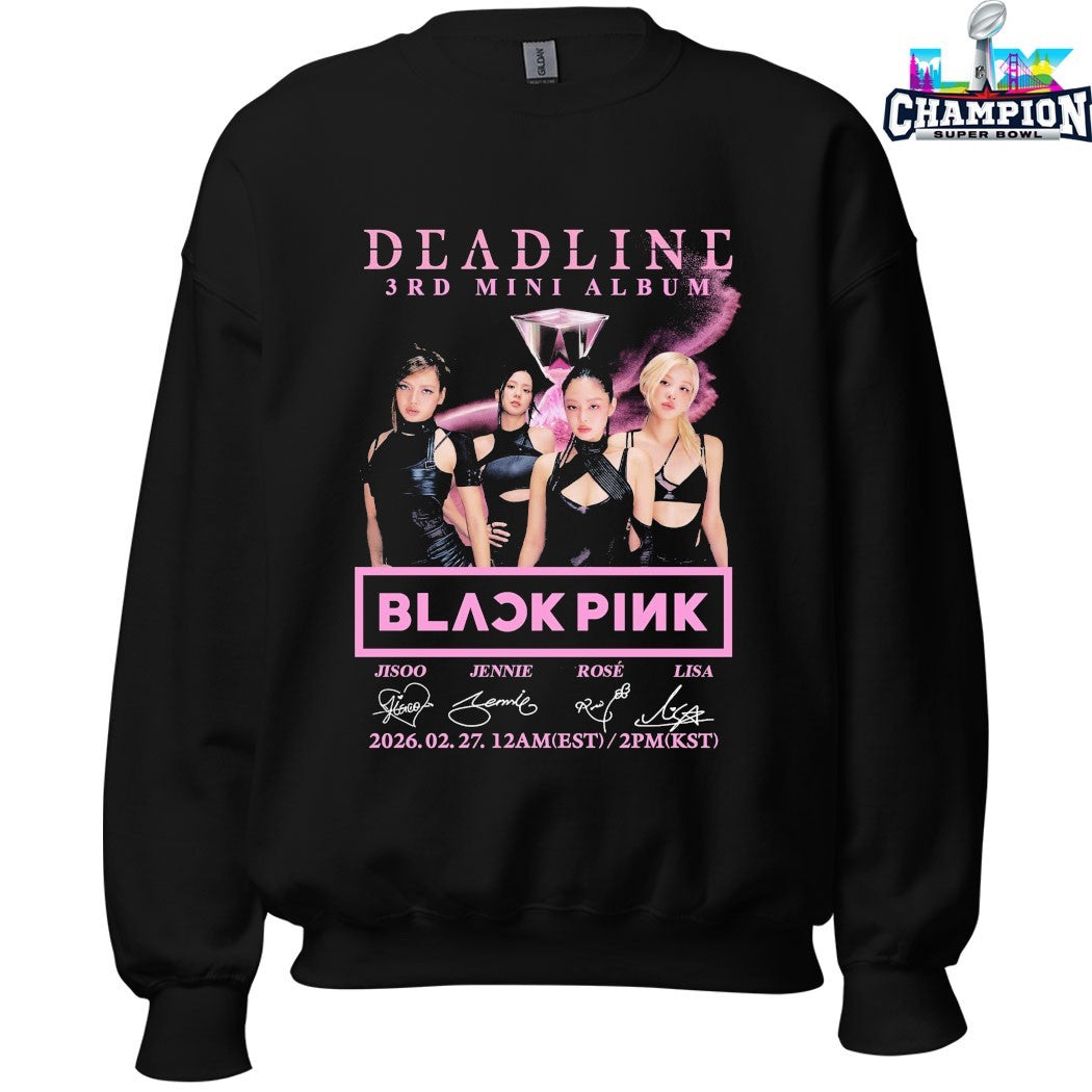 Blackpink Deadline 3rd Mini Album 2026 Signatures T-shirts