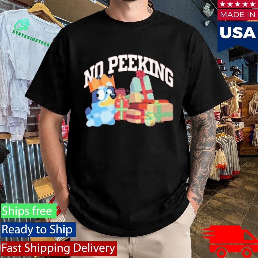 Bluey Kids No Peeking Shirt