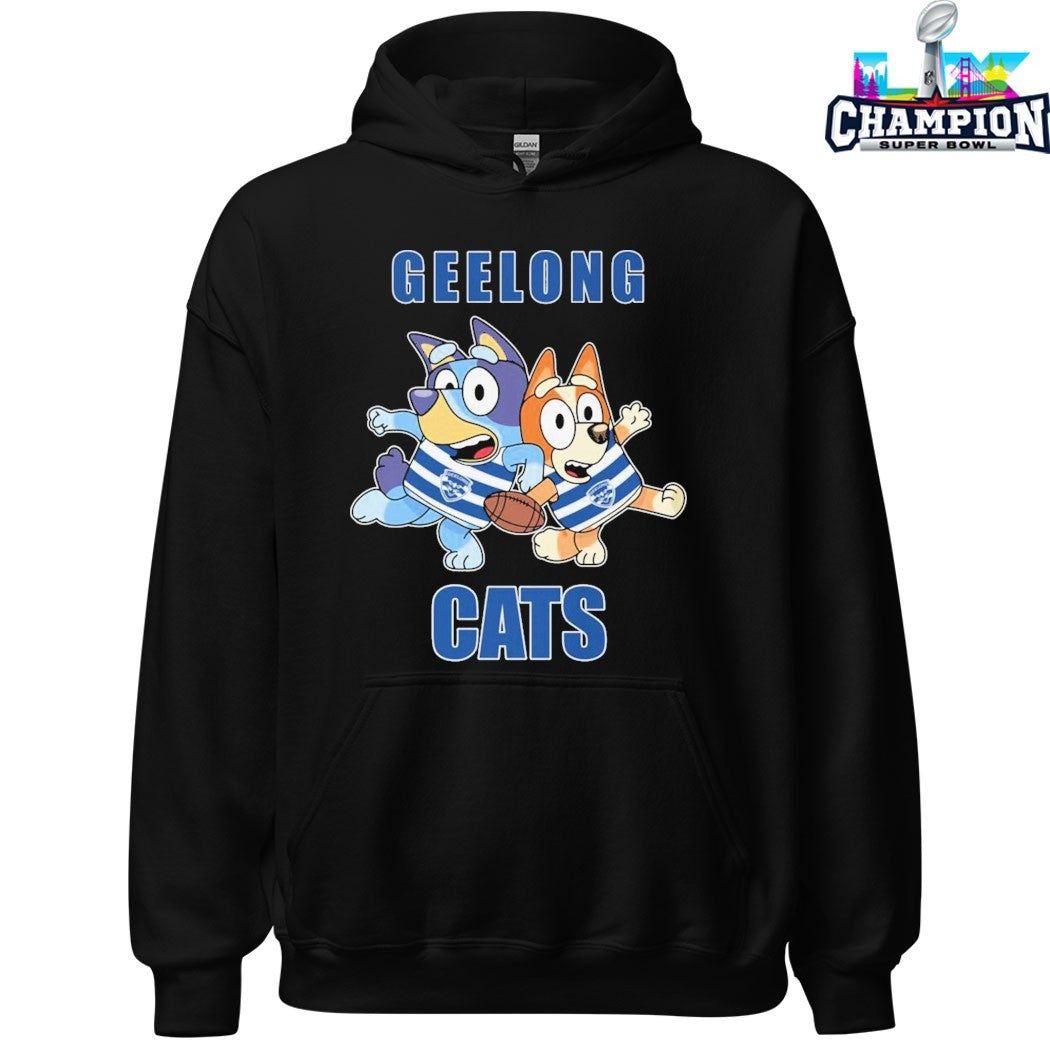 Bluey X Geelong Cats T-shirts