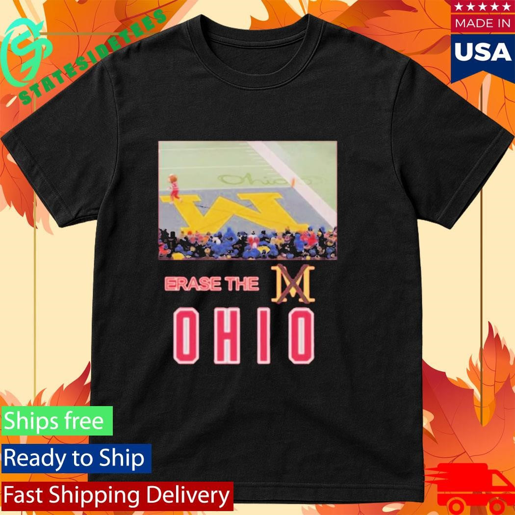 Brutus Ohio State Snow Erase The M Shirt