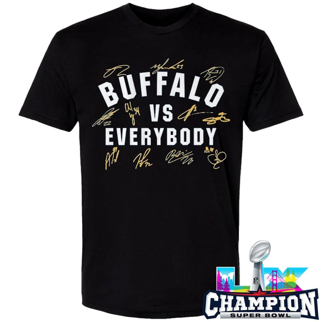 Buffalo Hockey Vs Everybody Signatures Shirt