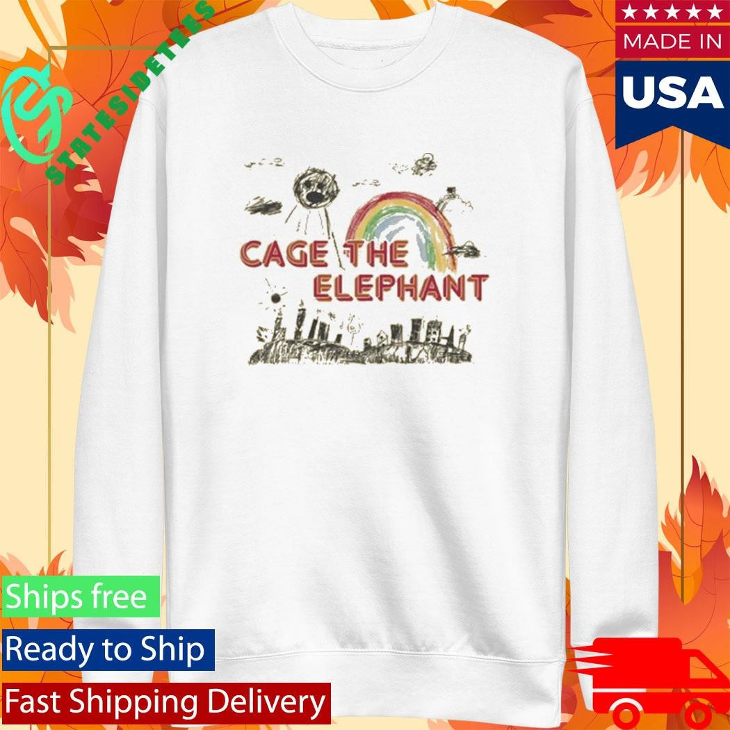 Cage The Elephant Yellow Doodle Shirt