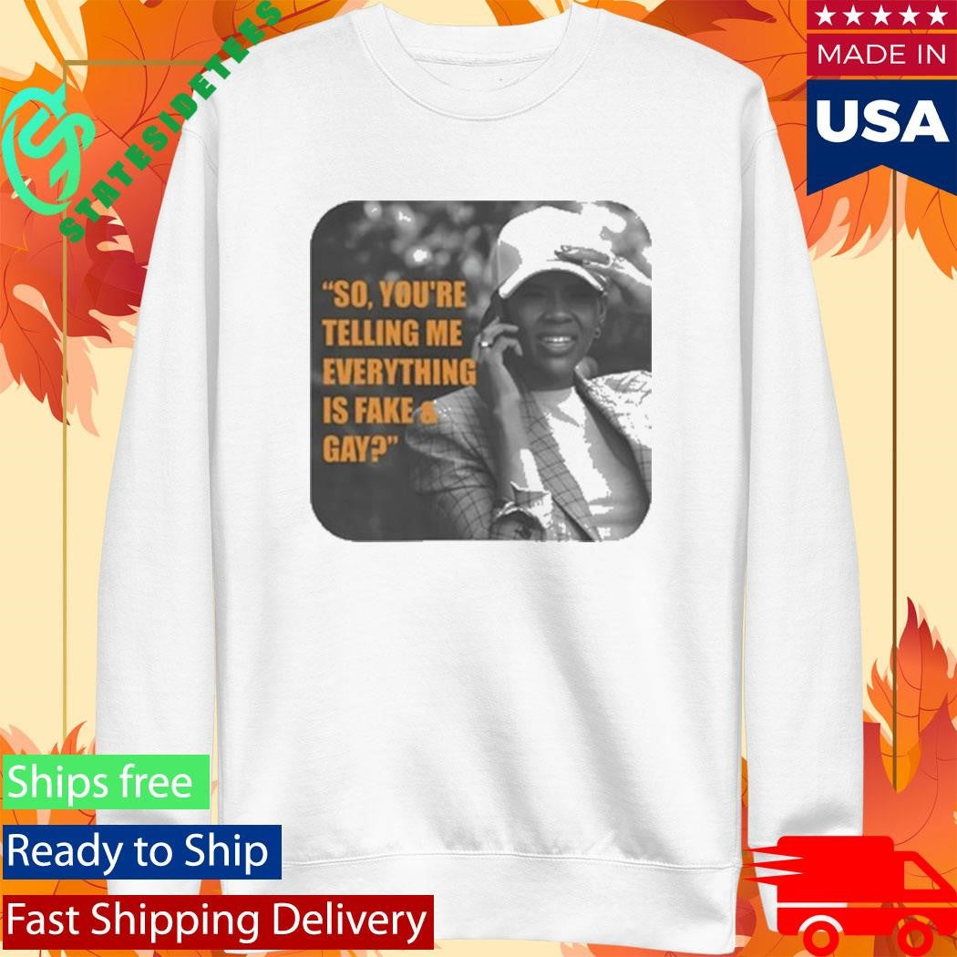 Candace Owens So, You’re Telling Me Everything Is Fake And Gay Shirt